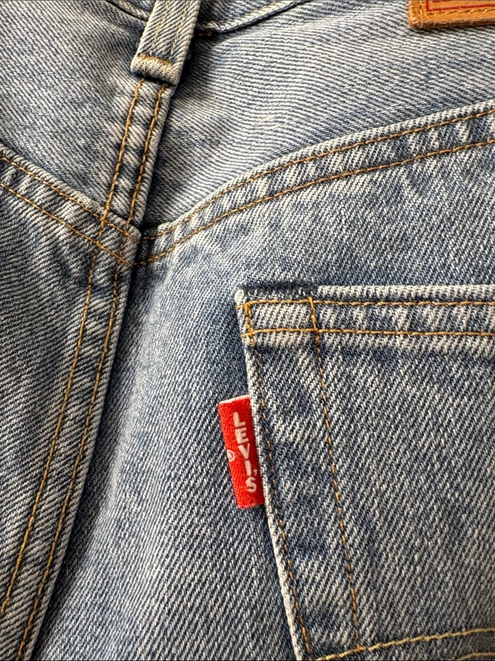 Super Mario x Levi's 501 Straight Jeans in Mid Blue Wash